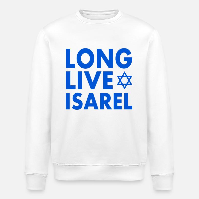 Israel - Stanley/Stella Unisex Bio-Sweatshirt ROLLER - Weiß