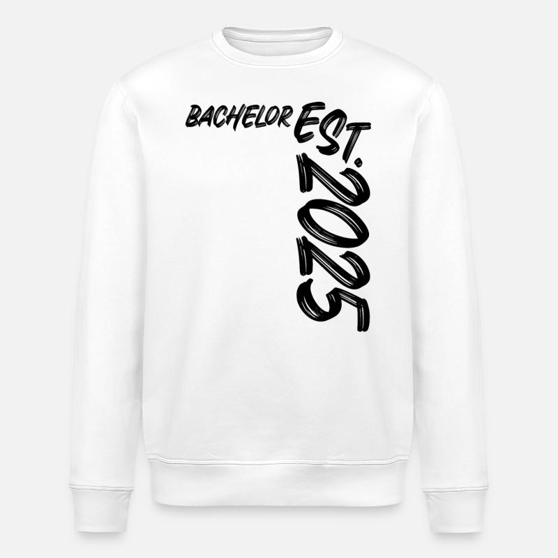 Bachelor Est. 2025 - Stanley/Stella Unisex Bio-Sweatshirt ROLLER - Weiß