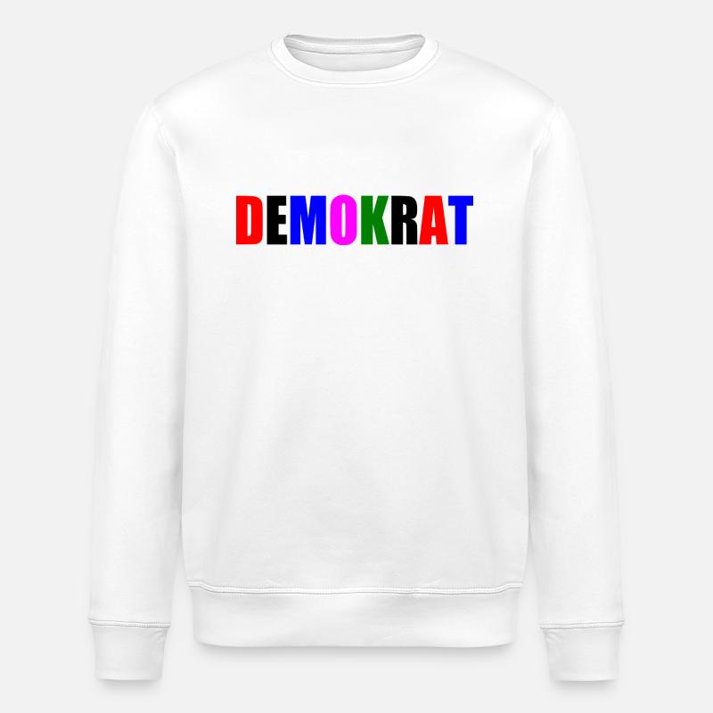 Demokrat - Stanley/Stella Unisex Bio-Sweatshirt ROLLER - Weiß