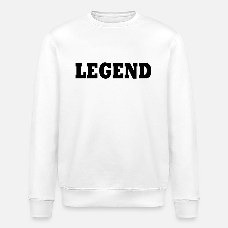 Legend - Sweat bio ROLLER Stanley/Stella Unisexe - blanc