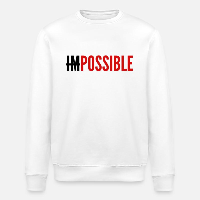 IMPOSSIBLE - POSSIBLE - Sweat bio ROLLER Stanley/Stella Unisexe - blanc