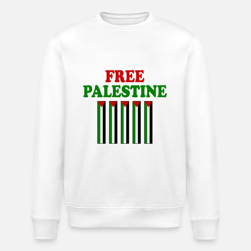 Free palestine - Sweat bio ROLLER Stanley/Stella Unisexe - blanc