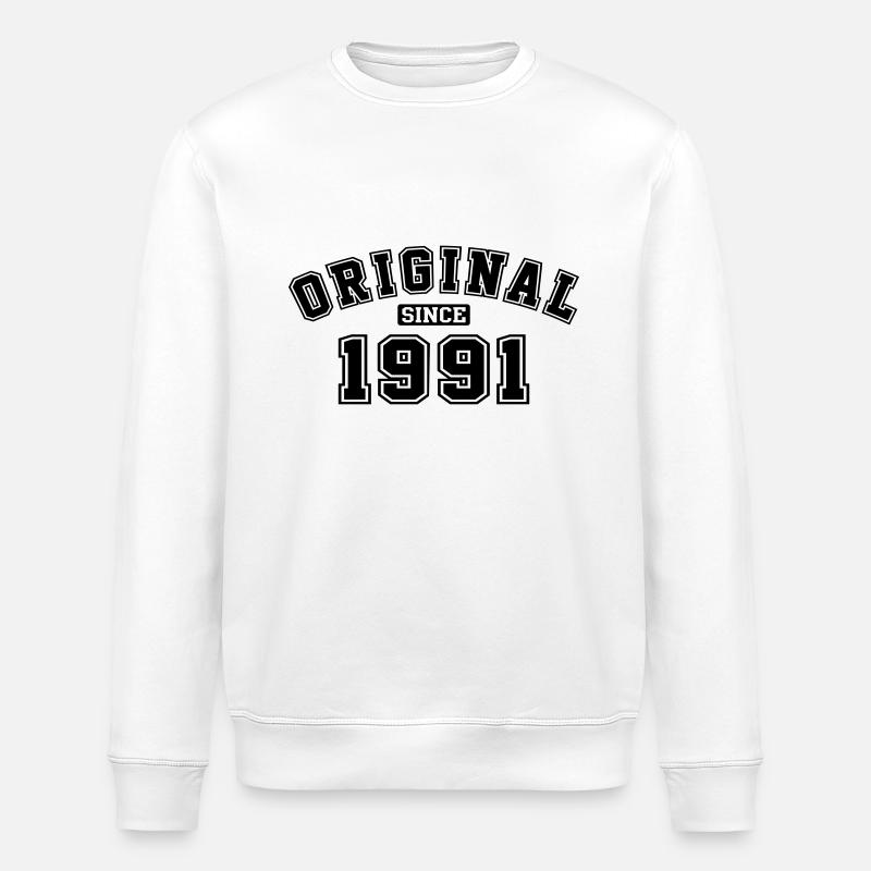 Original Since 1991 College Style - Stanley/Stella ROLLER Unisex Organic Sweatshirt - white