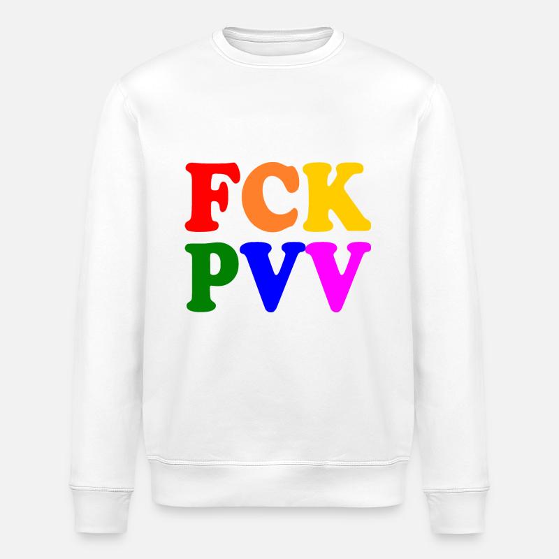 Fck pvv - Stanley/Stella Unisex Bio-Sweatshirt ROLLER - Weiß