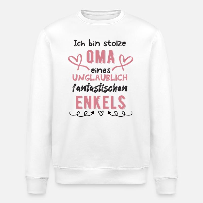 Stolze Oma - Stanley/Stella Unisex Bio-Sweatshirt ROLLER - Weiß