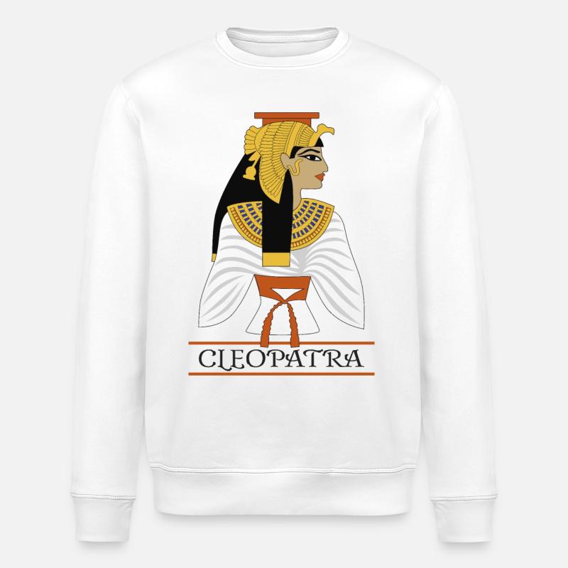 Cléopâtre - Sweat bio ROLLER Stanley/Stella Unisexe - blanc