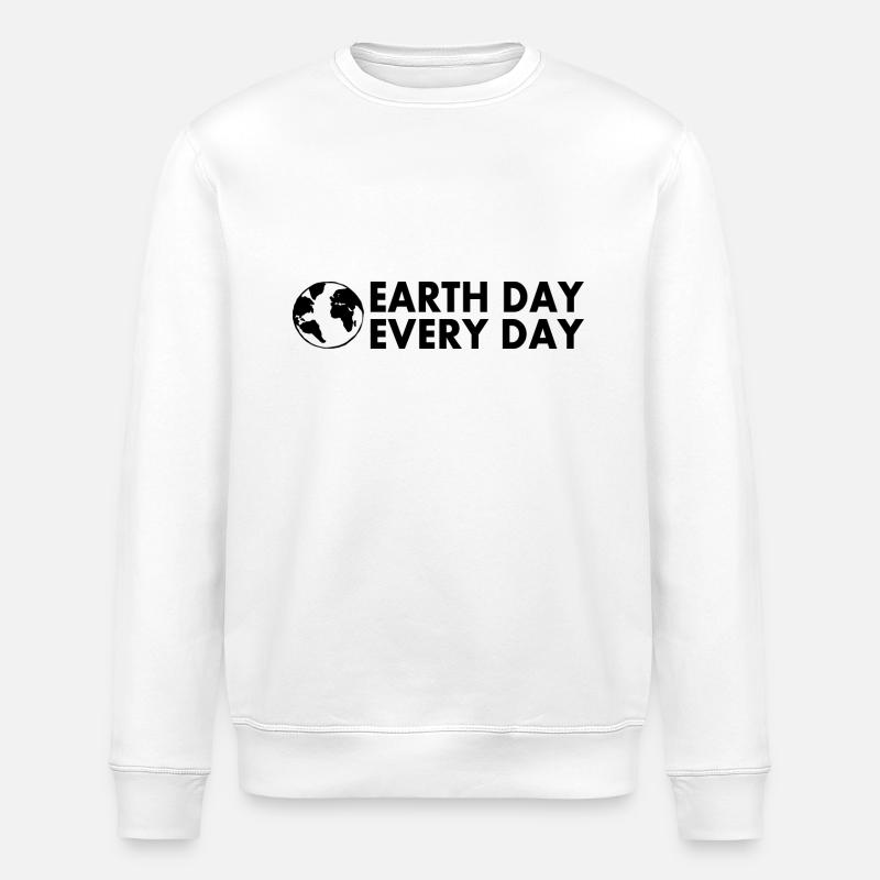 Earth day every day - Sweat bio ROLLER Stanley/Stella Unisexe - blanc