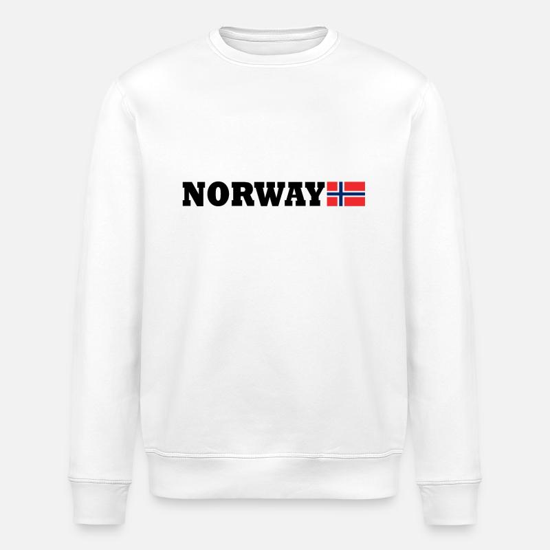 Norvège - Sweat bio ROLLER Stanley/Stella Unisexe - blanc