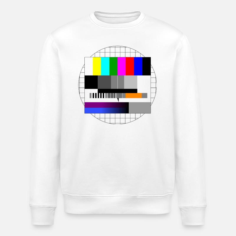 Sendeschluss Sendepause Testbild - Stanley/Stella Unisex Bio-Sweatshirt ROLLER - Weiß