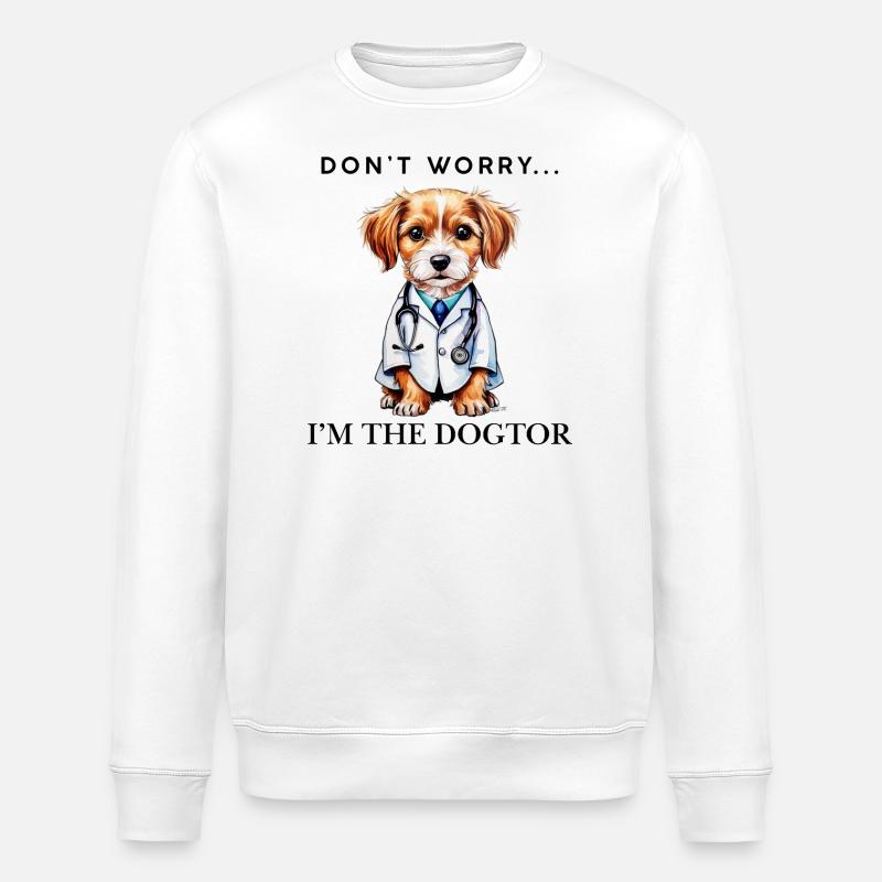 Dogtor - Sweat bio ROLLER Stanley/Stella Unisexe - blanc