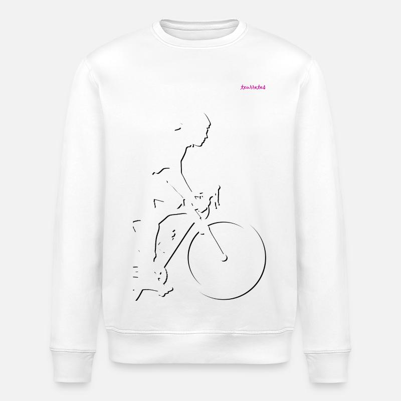 Radfahrer - Stanley/Stella Unisex Bio-Sweatshirt ROLLER - Weiß