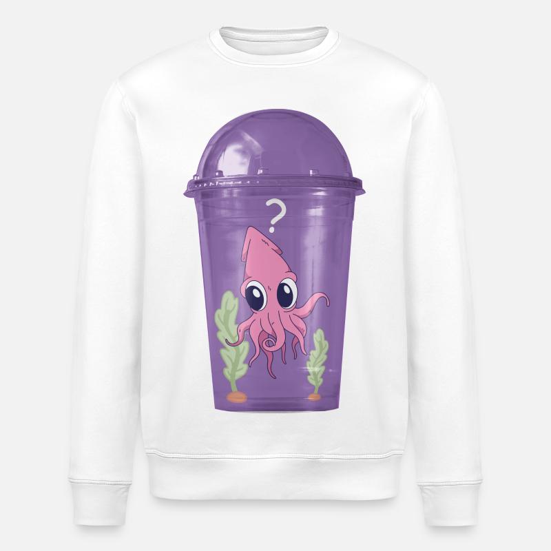 Calmar dans la tasse - Sweat bio ROLLER Stanley/Stella Unisexe - blanc