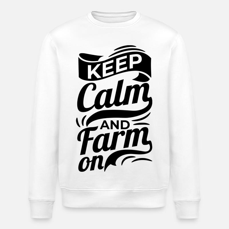 Bauer Spruch - Stanley/Stella ROLLER Unisex Organic Sweatshirt - white
