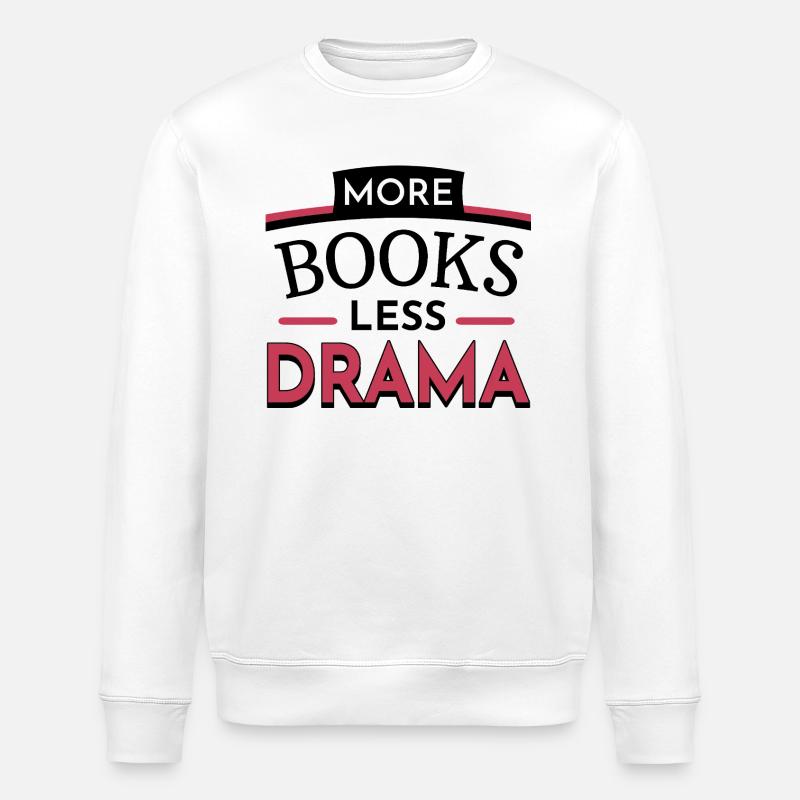 Plus de livres - Sweat bio ROLLER Stanley/Stella Unisexe - blanc