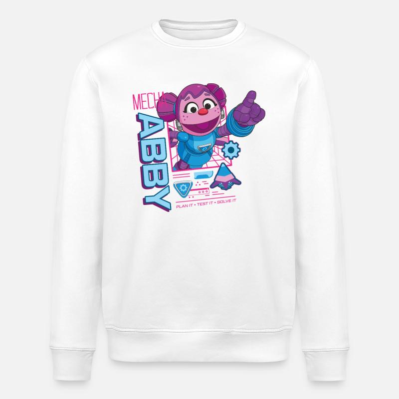 Mecha Builders Mecha Abby - Stanley/Stella Unisex Bio-Sweatshirt ROLLER - Weiß