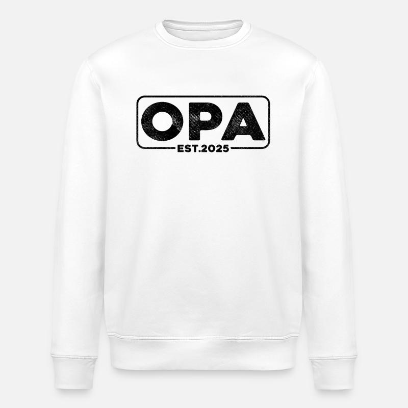 Opa 2025 - Stanley/Stella Unisex Bio-Sweatshirt ROLLER - Weiß