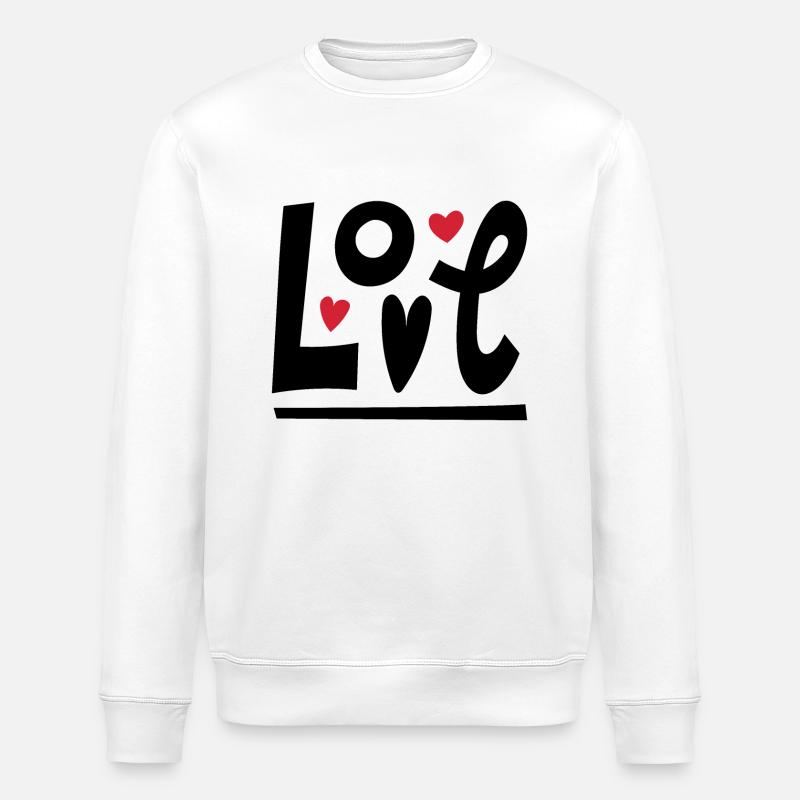 Amour - Sweat bio ROLLER Stanley/Stella Unisexe - blanc