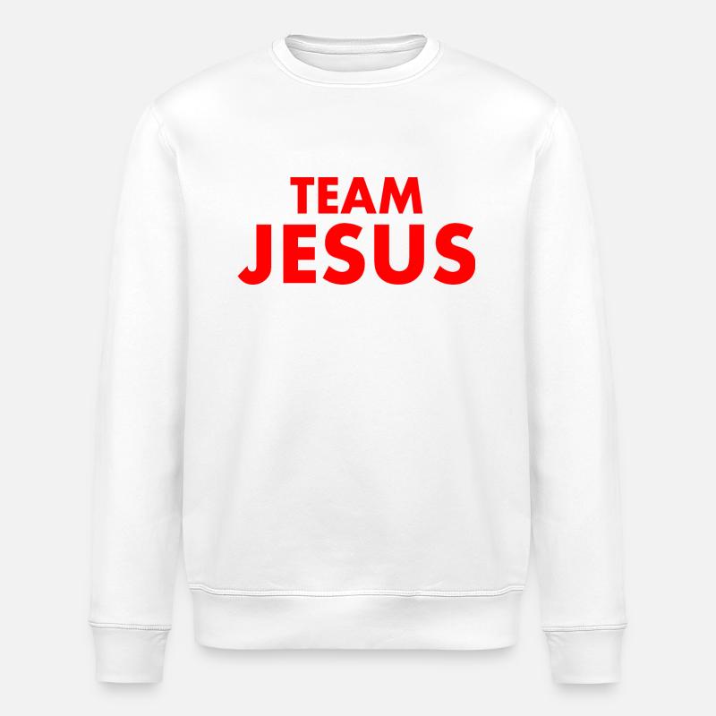Team jesus - Stanley/Stella Unisex Bio-Sweatshirt ROLLER - Weiß