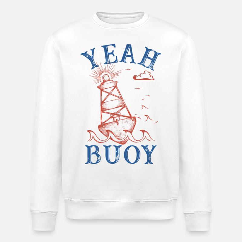 oui bouée Graphique - Sweat bio ROLLER Stanley/Stella Unisexe - blanc