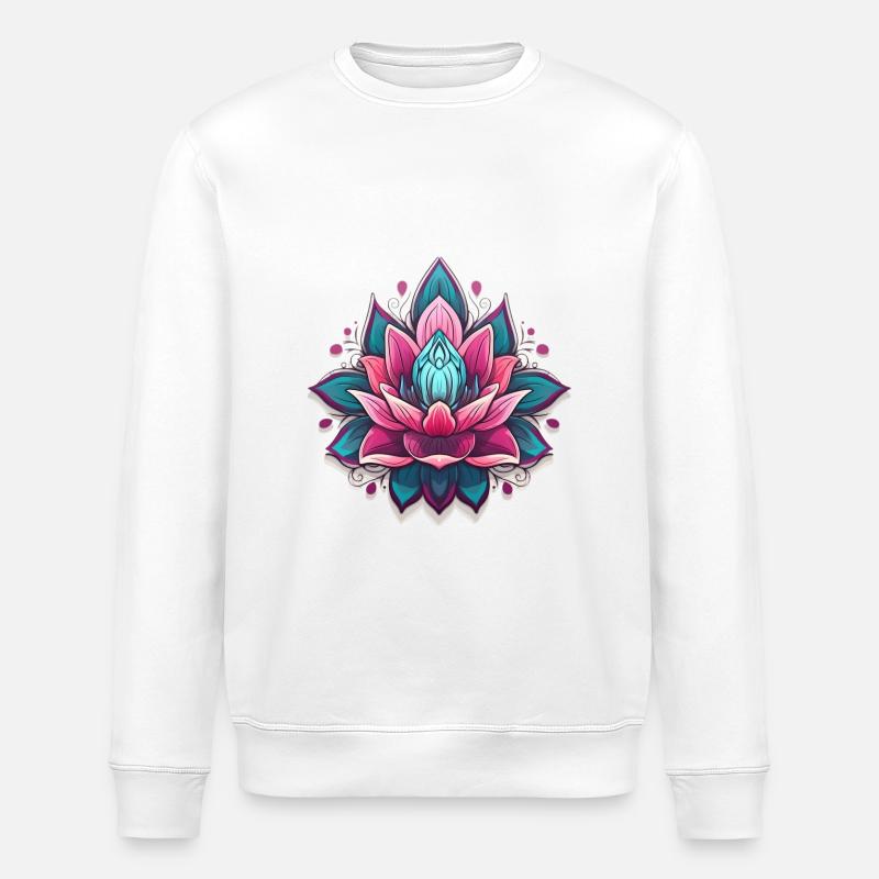 Lotus - Stanley/Stella Unisex Bio-Sweatshirt ROLLER - Weiß