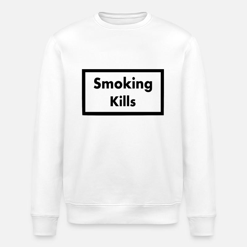 Smoking kills - Stanley/Stella Unisex Bio-Sweatshirt ROLLER - Weiß