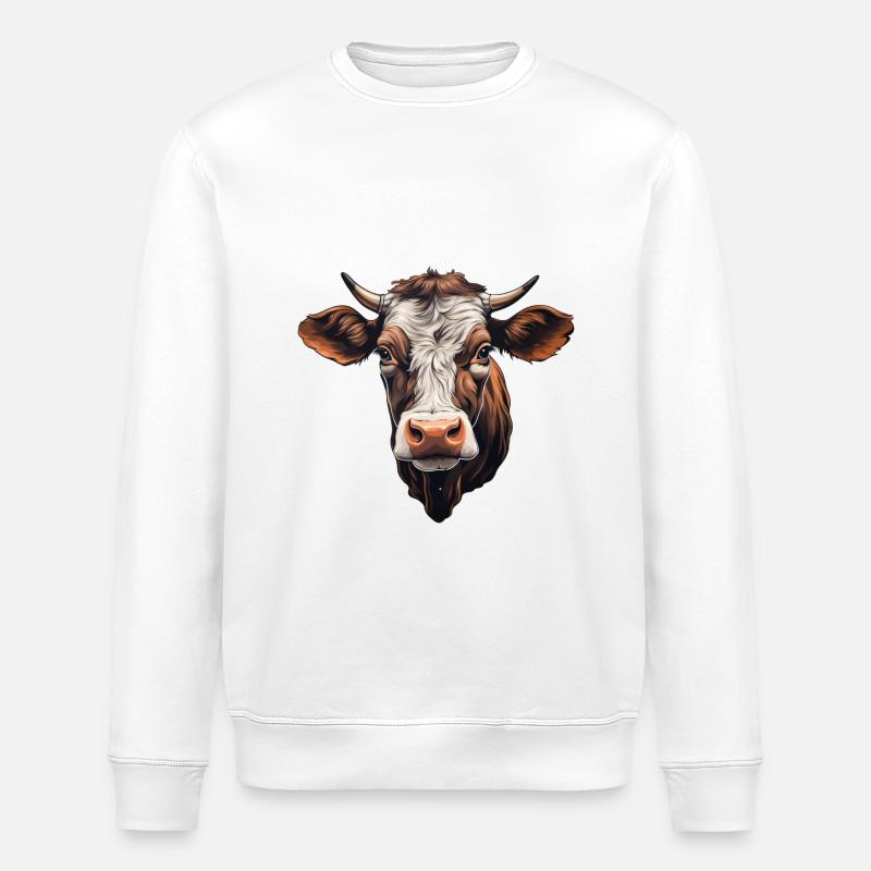 Kuhkopf - Stanley/Stella Unisex Bio-Sweatshirt ROLLER - Weiß