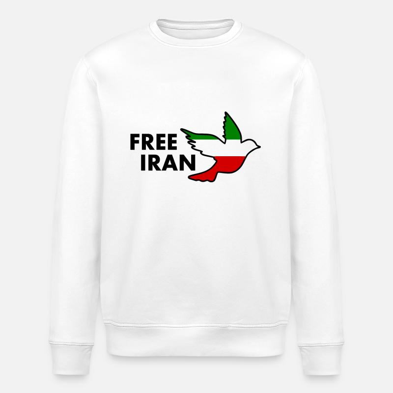 Free iran - Stanley/Stella Unisex Bio-Sweatshirt ROLLER - Weiß