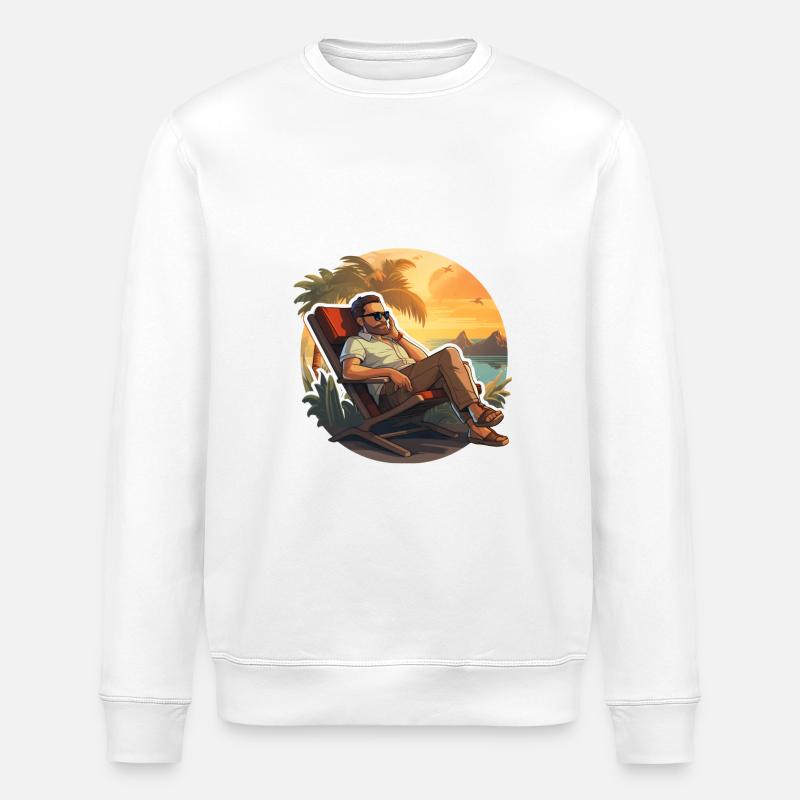 Entspannung & Urlaub - Stanley/Stella Unisex Bio-Sweatshirt ROLLER - Weiß