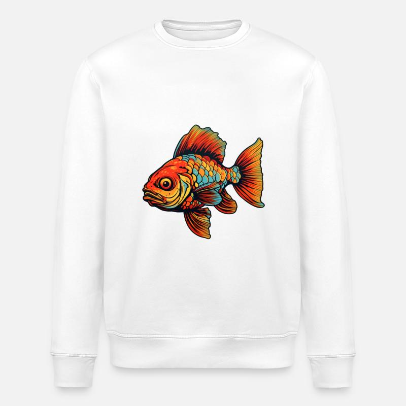 Fabelhafter Flossenzauber - Stanley/Stella Unisex Bio-Sweatshirt ROLLER - Weiß