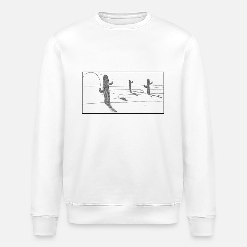 mexikanische Wüste - Stanley/Stella Unisex Bio-Sweatshirt ROLLER - Weiß