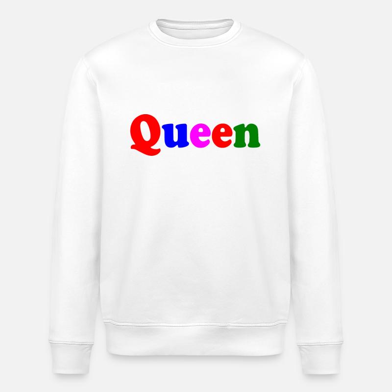 QUEEN - Stanley/Stella Unisex Bio-Sweatshirt ROLLER - Weiß