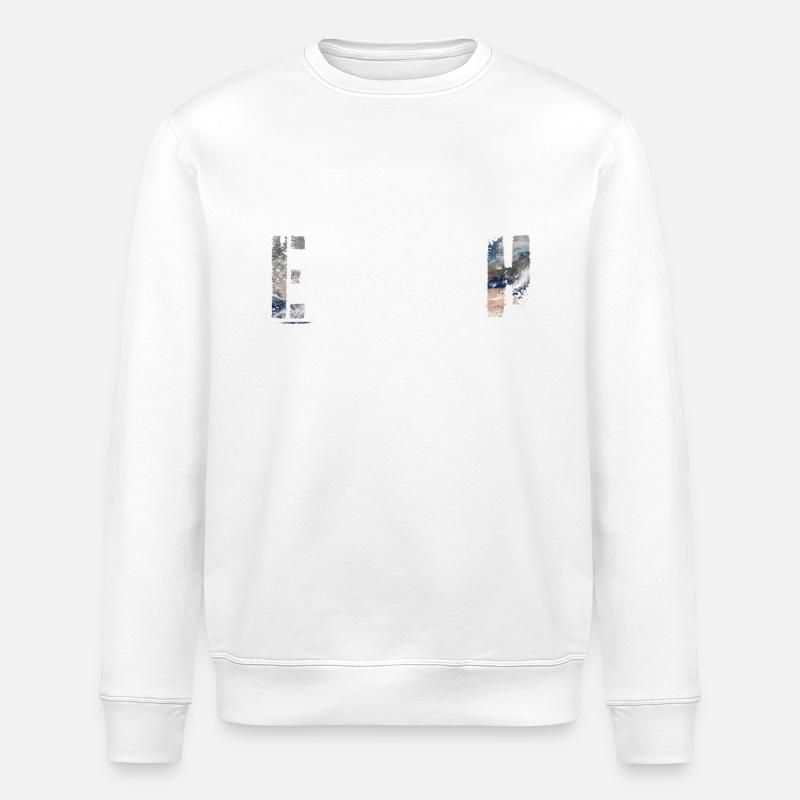 ERDKUNST - Stanley/Stella Unisex Bio-Sweatshirt ROLLER - Weiß