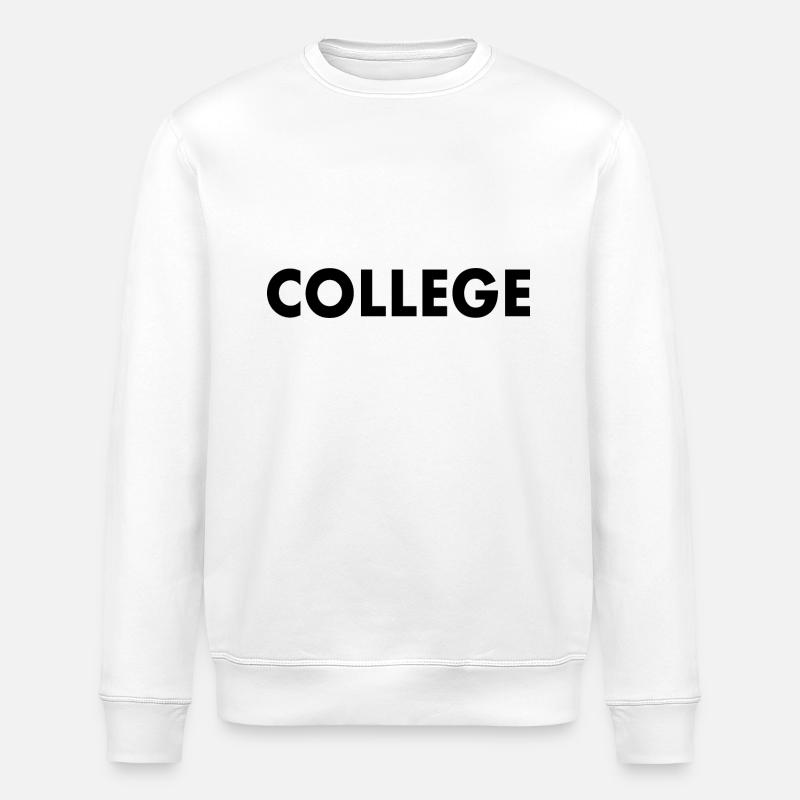 College - Sweat bio ROLLER Stanley/Stella Unisexe - blanc