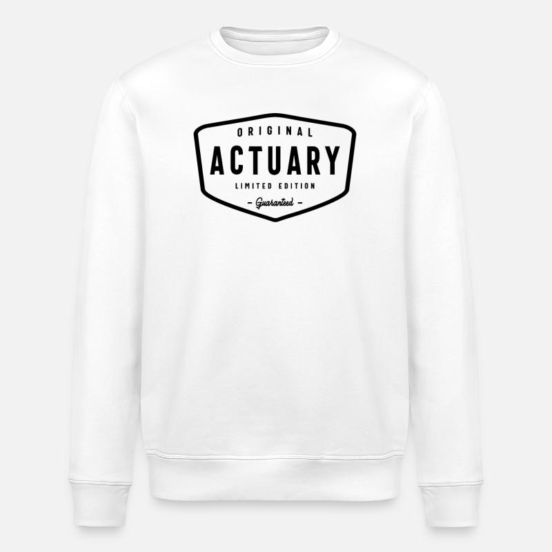 Timeless Style for Actuaries - Stanley/Stella ROLLER Unisex Organic Sweatshirt - white