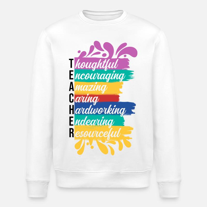 Enseignant étant - Sweat bio ROLLER Stanley/Stella Unisexe - blanc