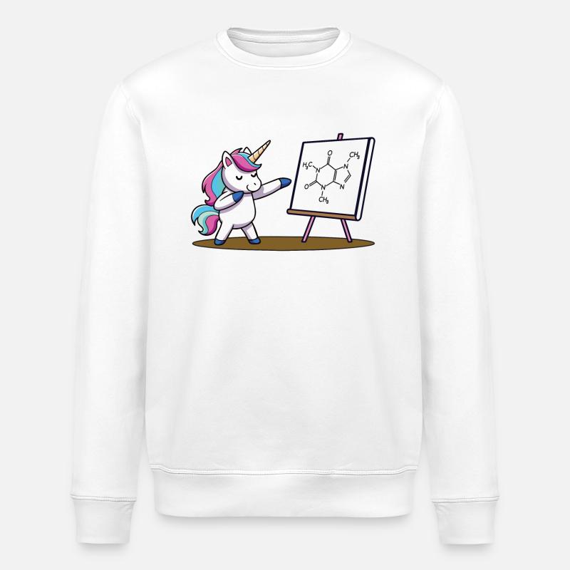 Koffein - Stanley/Stella Unisex Bio-Sweatshirt ROLLER - Weiß