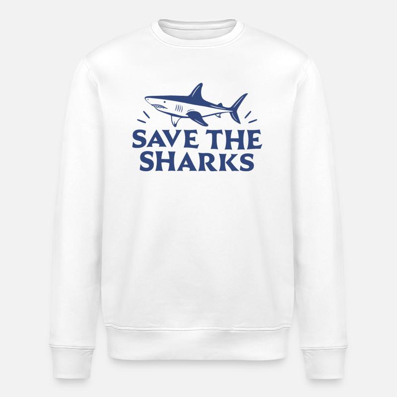 Sauver les requins - Sweat bio ROLLER Stanley/Stella Unisexe - blanc