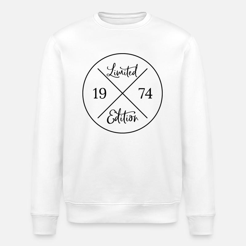 Limited Edition 1974 - Stanley/Stella Unisex Bio-Sweatshirt ROLLER - Weiß