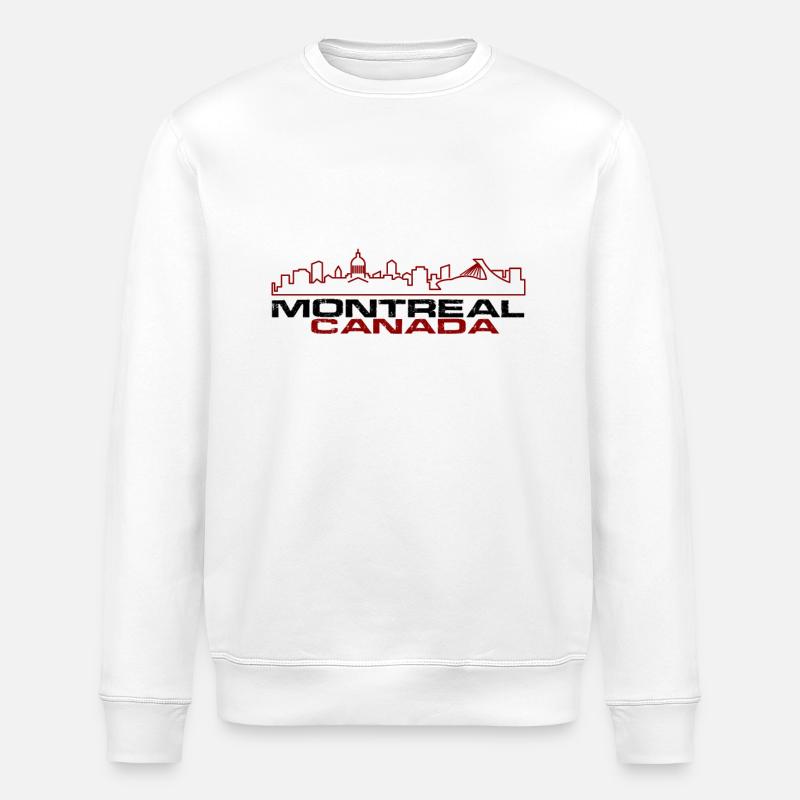 Montréal - Sweat bio ROLLER Stanley/Stella Unisexe - blanc