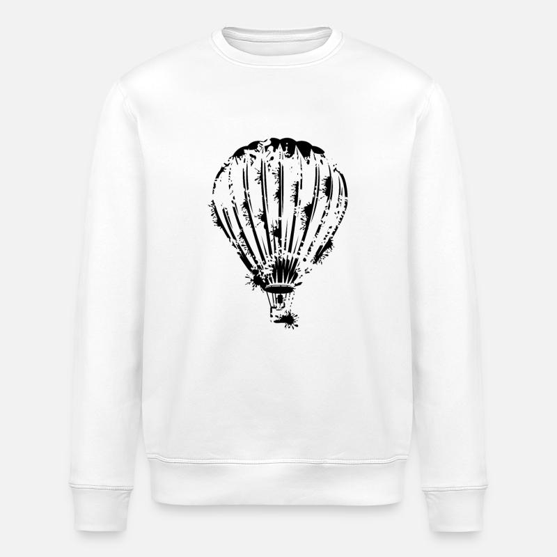 Conception de montgolfières - Sweat bio ROLLER Stanley/Stella Unisexe - blanc