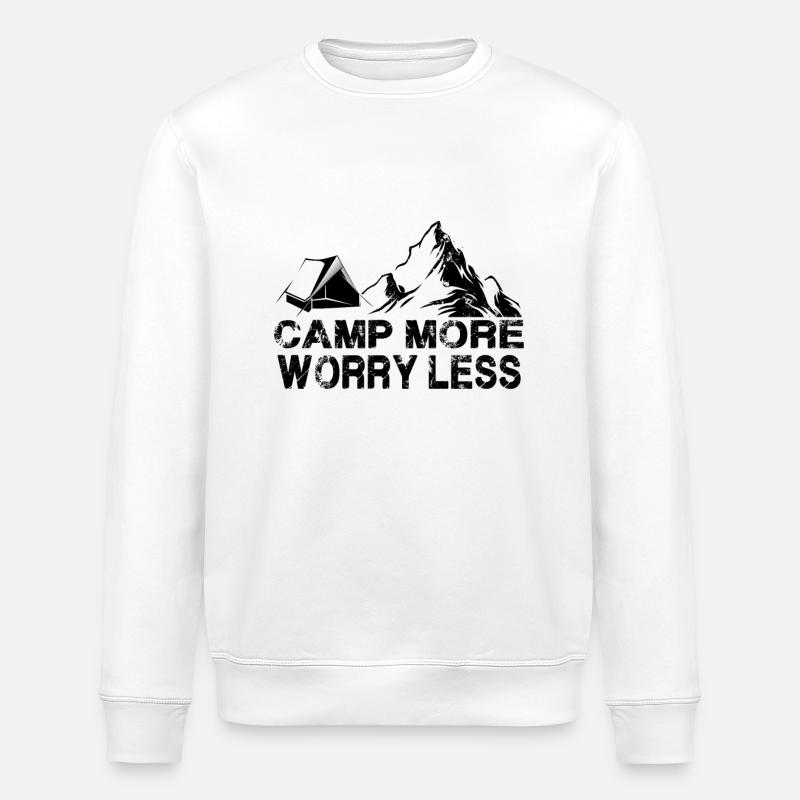 Camp more - Stanley/Stella Unisex Bio-Sweatshirt ROLLER - Weiß