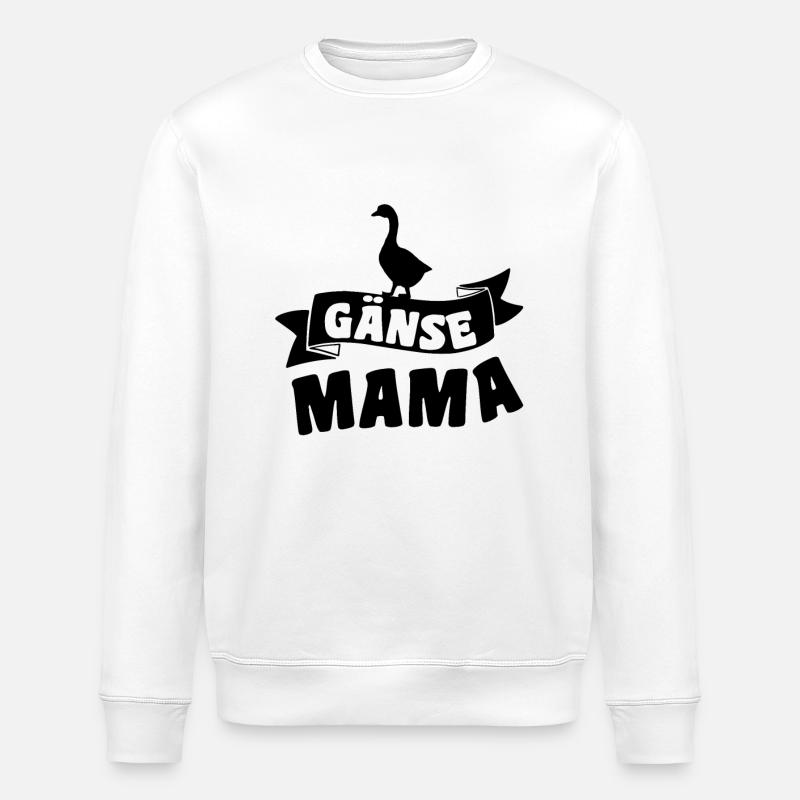 Gänse Mutter - Stanley/Stella Unisex Bio-Sweatshirt ROLLER - Weiß