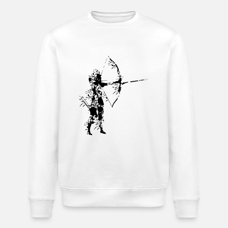 Archery cool - Stanley/Stella ROLLER Unisex Organic Sweatshirt - white