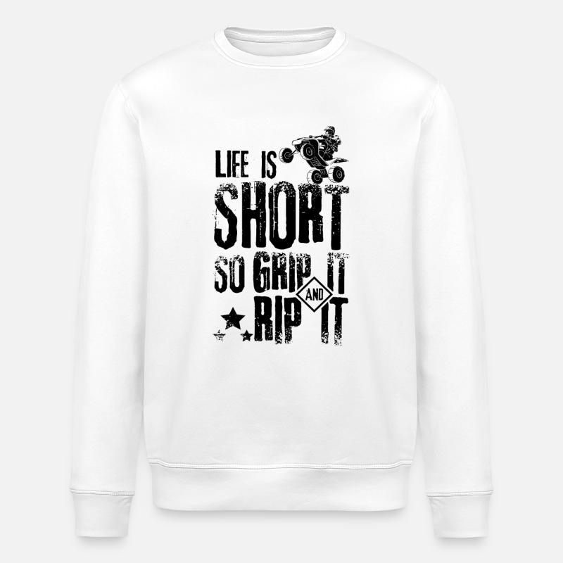 Life atv quad - Stanley/Stella Unisex Bio-Sweatshirt ROLLER - Weiß