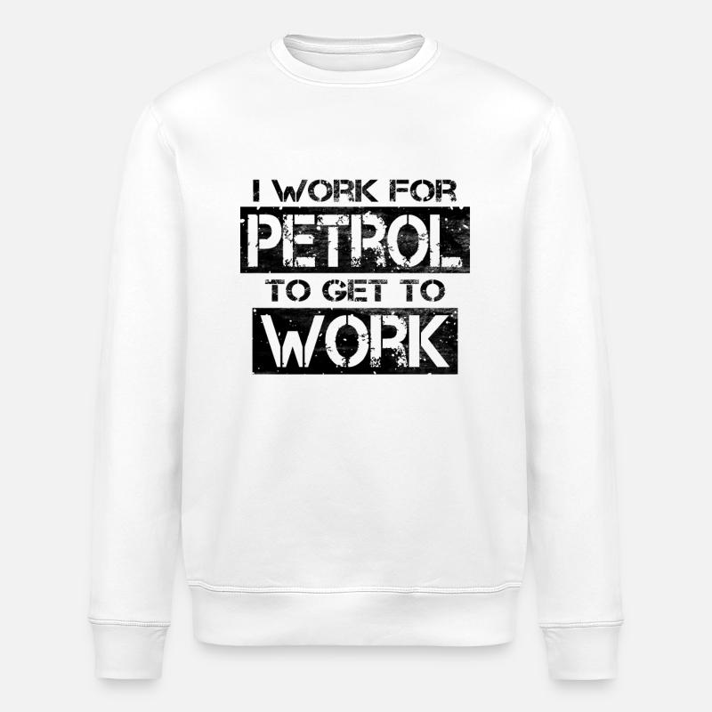 Prix de l’essence - Sweat bio ROLLER Stanley/Stella Unisexe - blanc