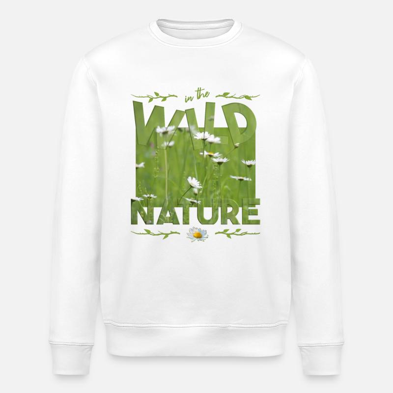 wild nature - Stanley/Stella Unisex Bio-Sweatshirt ROLLER - Weiß