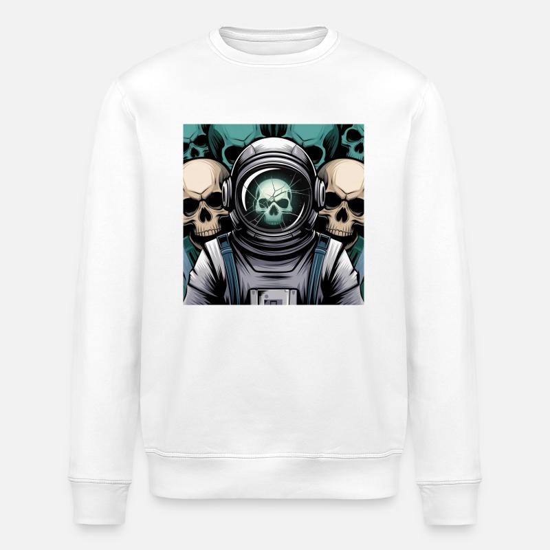 Espace psychédélique - Sweat bio ROLLER Stanley/Stella Unisexe - blanc