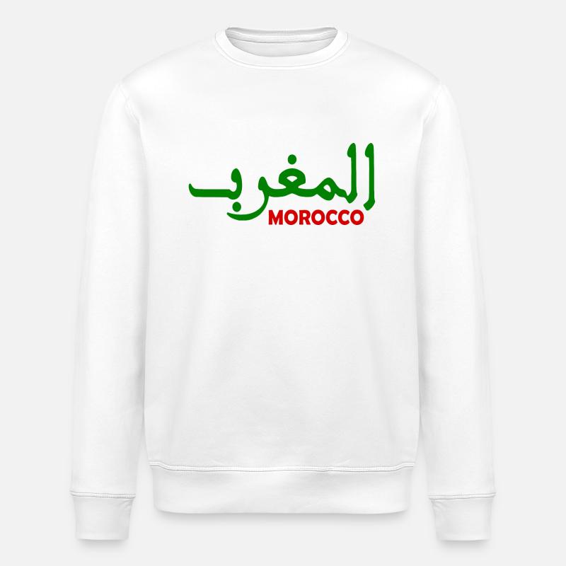 Morocco - Stanley/Stella ROLLER Unisex Organic Sweatshirt - white