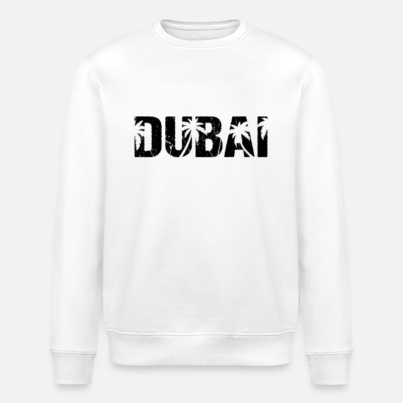 Palmiers de Dubaï - Sweat bio ROLLER Stanley/Stella Unisexe - blanc