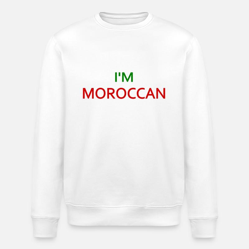 I'm moroccan - Sweat bio ROLLER Stanley/Stella Unisexe - blanc